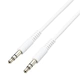 エレコム オーディオケーブル ステレオミニプラグ 1.5m やわらか AUX ケーブル 3.5mm ホワイト AX-35MY15WH