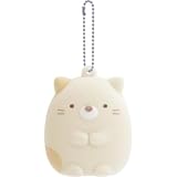 [サンエックス] AB40404 すみっコぐらし たぬきのまんまるレストラン ふにふにキーホルダー ねこ