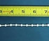 (White) - Roll Ease Roller and Roman Shade Beaded Chain Cord Repair Kit 1.5m