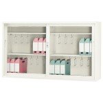 【 ジョインテックス 】 ５×３型引違書庫 ガラス戸 5355NG