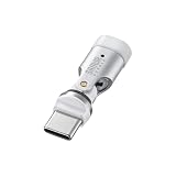 サンワサプライ USB2.0 Type-Cアダプタ（540度回転・240W・ホワイト） AD-USB34CCFW