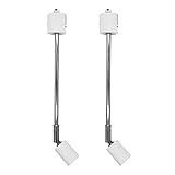2個セット ロングタイプ E11 白 長アーム レールライト器具 ダクトレール用スポットライト器具 ロングタイプ ダクトレール用器具 LED対応 おしゃれ 照明器具 レールライト ライティングレール器具 LED照明器具 間接照明 スポット器具 ※器具のみ 日乃出Store【AMZRL11W_2】】