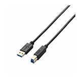 (まとめ)エレコム USB3.0ケーブル(A-B) USB3-AB20BK【×3セット】 ds-1620655