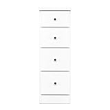 CtoC JAPAN select タンス チェスト ホワイト 4段 幅27.5cm×奥行40cm×高さ84.5cm 日本製