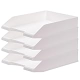 レターケース A4 書類整理 2段 書類トレー 卓上収納 スライド式 ABS 軽量 組立1分 積重ね可能 オフィス 在宅ワーク (黒 2段)