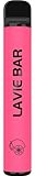 電子タバコ 持ち運び シーシャ 使い捨て ニコチン0 タール0 800回 ベイプ VAPE 強烈刺激 LAVIE BAR ラヴィーバー スターターキット (ピンクレモネード)