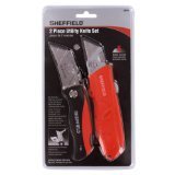 Sheffield 58810 2-Piece Lockback Utility Knife Set [並行輸入品]