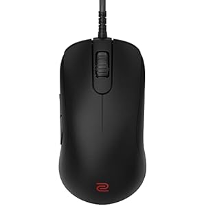 BenQ ZOWIE S2-C 左右対称ゲーム用マウス | プロフェッショナルEスポーツパフォーマンス | ドライバーレス | パラコードケーブル | 改訂C機能 | マットブラック | スモールサイズ