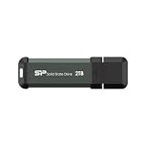 シリコンパワー 2TB MS70 USB 3.2 Gen 2 最大読出速度1,050MB/秒 ポータブル外付けSSD Type Cアダプター付き SP002TBUF3S70ACG