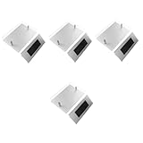 Veemoon 4個 ドア ライト 家 アドレス 数字 外用 家 サイン 外用 ソーラー 壁 ランプ 点灯 アドレス 数字 家用 ソーラー 