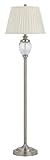 Cal Lighting bo-2336fl Bulbousガラスフロアランプ1-watt LEDナイトライト、100ワット、Rubbedマットステンレススチール/ガラス