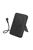 Anker Zolo Power Bank (10000mAh, MagGo, USB-Cケーブル内蔵) マグネット式ワイヤレス充電対応 コンパクトモバイルバッテリー ブラック