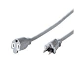 （まとめ）サンワサプライ 電源延長コード5m（3P-3P） TAP-EX253-5【×2セット】