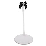 【スティック6色リボン11色】アクリルスタンド 推しスティック アクスタ アイドル アニメ ペット 漫画 推しグッズ 推し活 推しグッズ 応援 オタク ファン リボン かわいい 可愛い (NO,5黒ﾘﾎﾞﾝ×ｸﾘｱｽﾃｨｯｸ)