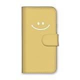 AQUOS wish3 SH-53D A302SH 用 ケース 手帳型 アクオスウィッシュ3 カバー スマホケース 全機種対応 韓国 にこちゃん イエロー 03