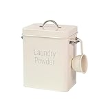 洗濯洗剤貯蔵缶 スクープ付き粉末洗剤バケツ き粉末洗剤バケツ 洗濯洗剤貯蔵缶 北欧貯蔵箱容器 錠剤、カプセル、ペットフード用