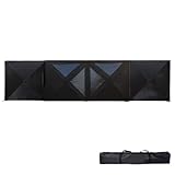 DOGBOO ポップアップシールド 陣幕 ワンタッチ ウィンドスクリーン 大型 風よけ TPU窓付き 560×140cm 一台多役 風防 防水 間仕切り 焚き火可 遮熱性/耐火性