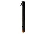 陶器の立水栓 100Φ (ガーデンパン&蛇口別) IBUSHI黒釉