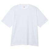 [ヘインズ] Tシャツ 半袖 丸首 綿100% 丸胴仕様 タグレス仕様 ラグランスリーブTシャツ アンダーウェアメンズ HM1-Z201 ホワイト