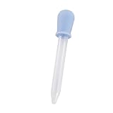 uxcell 医学ドロッパー　薬用スポイト　ブルー　クリア　プラスチック　子供のため　小児科医のため　5ml