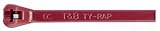 Thomas and Betts TYV23M Cable Tie, Fluoropolymer, 18 lb, 4", Maroon [並行輸入品]