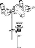 Central Brass 1178-DA 2-Handle Slant Back Lavatory Faucet [並行輸入品]