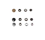 ジャンパーホック ジャンバーボタン バネホック ジャンパーボタン 金具 レザークラフト 手芸 副資材 ハンドクラフト パーツ 手作り ハンドメイド ボタン jh1 (シルバー 10mm 10個)