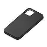 Premium Style iPhone 13 mini用 抗菌スリムシリコンケース ブラック PG-21JSC01BK