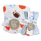 Trend Lab Nursery Kids Baby Gift Product Decorative Accessories Bouquet Set - Little Mvp - Hooded To