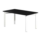 Garage パソコンデスク テーブル fantoni ME 53-1W14 幅140cm 奥行き80cm ブラック/ホワイト