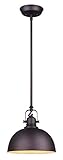 Canarm Rue 3電球チェーンシャンデリアRubbedアンティークブロンズwithフラットオパールガラス pendant ゴールド IPL222B01ORB 1
