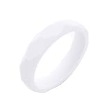 Glitter and Spice Adult Silicone Teething Diamond Textured Bangle White [並行輸入品]