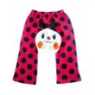 ベビー幼児・ソフトコットン レギンス by Dotty Fish　デザイン：レッド・ブラック てんとう虫、女の子 24-36ヶ月