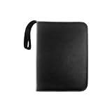 リード(Lead) トレーディングカード 収納ケース 400枚 ファスナータイプ 手持ちストラップ PUレザー ブラック L09TCGHLEA4