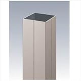 三協アルミ　α-Pro　アルファプロ　ホロー材　（2.4ｍタイプ）　75角　KZH24M-75×75-1　【外構DIY部品】 形材色　ブラック