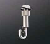 e-kanamono ピクチャーレールフック HPD-024 フック型 25mm幅レール用 パールニッケル 【重量用】