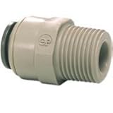 John Guest (PI011222S) Male Connector 3/8 Tube X 1/4 NPTF Gray by John Guest