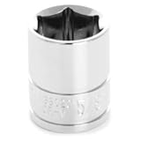 Wilmar (WLMW38020) Chrome Socket, 3/8 Drive, 5/8, 6 Point, Shallow by Wilmar