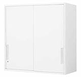 コクヨ　エディア　収納システム　高さ915mmタイプ　上置き　2枚引き違い戸　幅800×奥行き450mm カラー:F1（ナチュラルグレー）