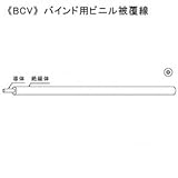 KHD ★切売販売★ バインド用ビニル被覆線 0.9mm 黒 1m単位切り売り BCV0.9クロ