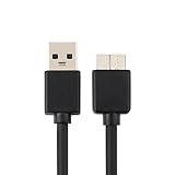 USB3.0 Micro B ハードディスク ケーブル USB-Aオス to microBオス USB マイクロBケーブル 外付け USB3.0ケーブル usb microBケーブル 5Gbps データ高速転送外付け HDD/SSD/ハードドライブ/HDカメラなど対応 ハードディスクケーブル (0.2M), 989090
