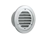 DaikenPlastics 大建プラスチックス DK 75ACAG2 丸型ガラリ（クーラーキャップ兼用型） 防虫網付（ステンレス製）