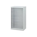 アバンテV2フロアケース スチール A3ヨコ 浅18段 ニューグレー ds-967910