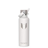 Super Sparrow 水筒 真空断熱ボトル - 750ml - 標準口ウォーターボトル - BPAフリー 漏れ防止 - エルゴノミックデザインのストロー付き水筒、仕事・ジム・旅行・スポーツ・アウトドアに最適