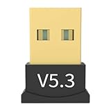 ブルートゥース Usb アダプタ デスクトップ用ワイヤレス アダプター コンピュータ USB ブルートゥース オーディオ レシーバーおよびトランスミッター ワイヤレス スピーカーとヘッドフォン ドライバー不要の 5.3 ブルートゥース アダプター ドングルレシーバー、コンピューターアクセサリー ワイヤレスキーボード用ワイヤレスドングル