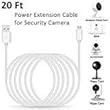 20 ftカメラ電源延長ケーブルのXT点滅カメラ、Wyzeカメラパン、Yiカメラ、Oculus Go、Nest Cam、NetVue、Arlo Q、Super NES Classic、Furbo犬、Amazonクラウド、ホームセキュリティカメラby ablerv