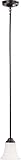 Nuvo 60/1851 Mini Pendant With Satin White Glass, Dark Chocolate Bronze [並行輸入品]
