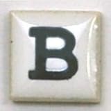 15ミリ角アルファベットタイル【Ａ～M】約15×15×厚さ4mm／1個売り B
