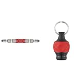 VESSEL(ベッセル) 40V対応 ダイヤモンド剛彩ビット +2×65 DG142065 & ボールグリップクイックキャッチャー (レッド) QB-22R