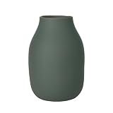 blomus 花瓶 磁器 アガベ グリーン 高さ20cm 直径14cm 花瓶-65704